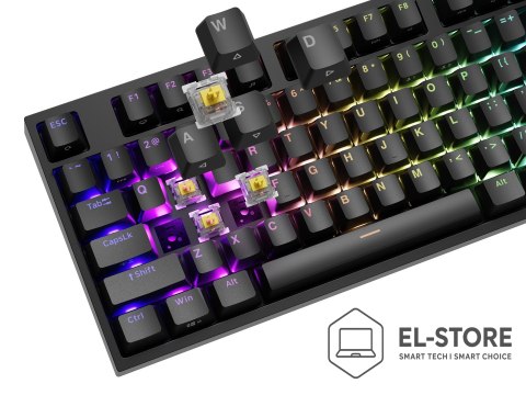 GENESIS Klawiatura GENESIS THOR 404 USB QWERTY Angielski Czarny
