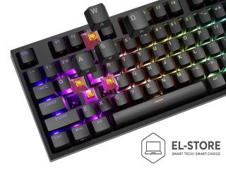 GENESIS Klawiatura GENESIS THOR 404 Uniwersalne USB QWERTY Angielski Czarny