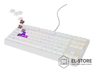 GENESIS Klawiatura GENESIS Thor 230 TKL Gaming USB QWERTY US English Biały