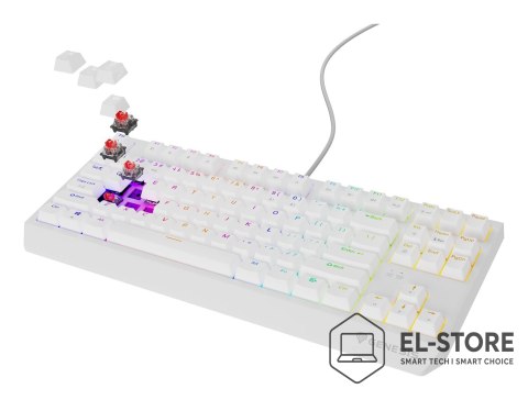 GENESIS Klawiatura GENESIS Thor 230 TKL Gaming USB QWERTY US English Biały
