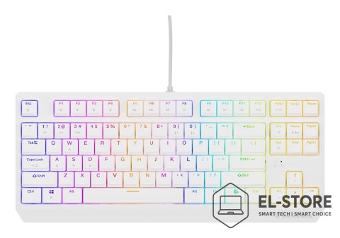 GENESIS Klawiatura GENESIS Thor 230 TKL Gaming USB QWERTY US English Biały