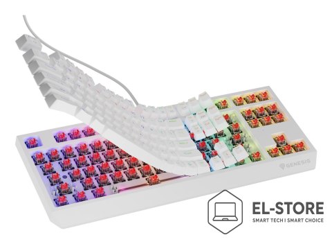 GENESIS Klawiatura GENESIS Thor 230 TKL Gaming USB QWERTY US English Biały