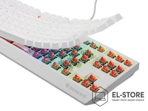 GENESIS Klawiatura GENESIS Thor 230 TKL Gaming USB QWERTY US English Biały