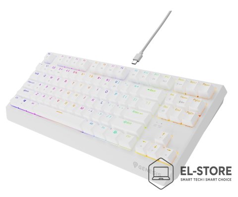 GENESIS Klawiatura GENESIS Thor 230 TKL Gaming USB QWERTY US English Biały