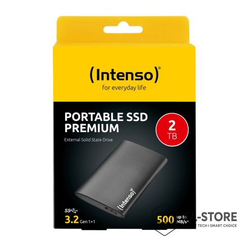 INTENSO Dysk SSD USB3.2 2TB zewnętrzny czarny INTENSO