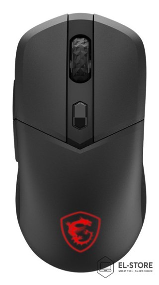 MSI MSI VERSA 300 myszka Gaming Po prawej stronie RF Wireless + Bluetooth + USB Type-C Optyczny 8000 DPI