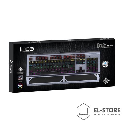 No name Kalwiatura gamingowa Inca IKG-444 Gaming USB Szara