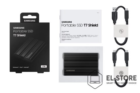 Samsung SAMSUNG SSD T7 Shield Black 2TB MU-PE2T0S/EU