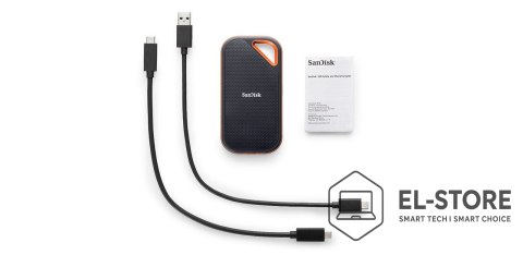 SanDisk Dysk zewnętrzny SSD SanDisk Extreme PRO Portable (2TB; USB 3.2; 2000 MB/s; SDSSDE81-2T00-G25)
