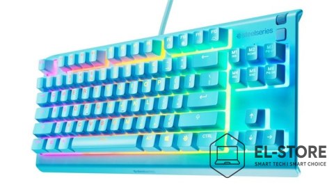 SteelSeries Klawiatura SteelSeries Apex 3 TKL US, aqua