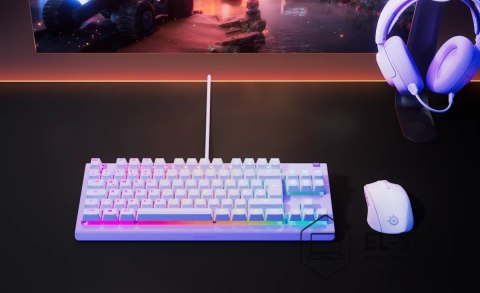 SteelSeries Klawiatura SteelSeries Apex 3 TKL US, kolor lawendowy