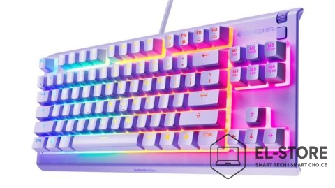 SteelSeries Klawiatura SteelSeries Apex 3 TKL US, kolor lawendowy