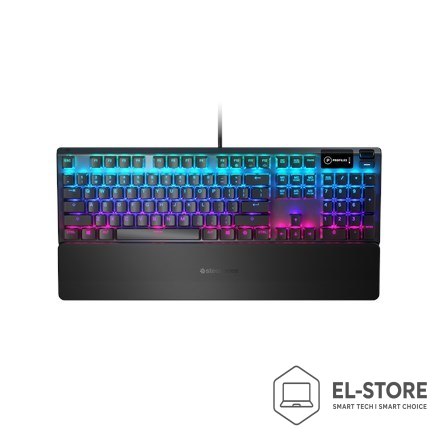 SteelSeries Klawiatura gamingowa SteelSeries Apex 5, układ amerykański, przewodowa, czarna Klawiatura gamingowa SteelSeries Apex 5 Hybrydowe
