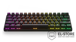 SteelSeries Klawiatura gamingowa SteelSeries Apex Pro Mini klawiatura do gier Światło LED RGB US Wireless OmniPoint Regulowany przełącznik m