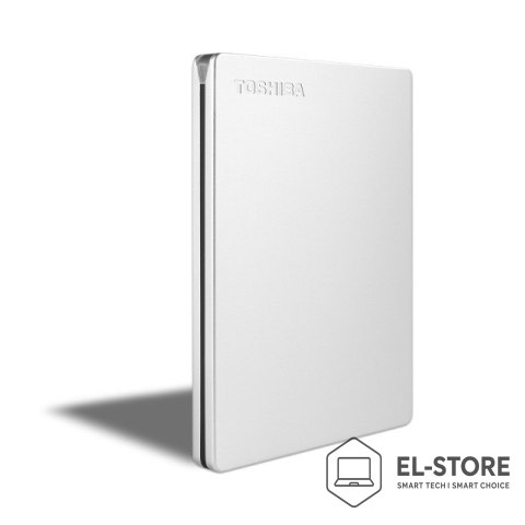 Toshiba Dysk zewnętrzny Toshiba Canvio Slim 2TB 2.5" Micro-USB B 3.2 Gen 1 (3.1 Gen 1) Srebrny