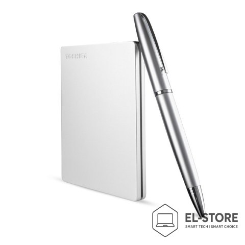 Toshiba Dysk zewnętrzny Toshiba Canvio Slim 2TB 2.5" Micro-USB B 3.2 Gen 1 (3.1 Gen 1) Srebrny