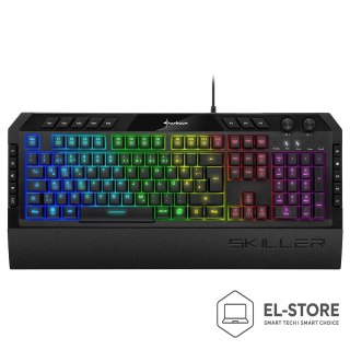 Trust Klawiatura gamingowa Sharkoon Skiller SGK5 USB QWERTZ Niemiecki Czarna