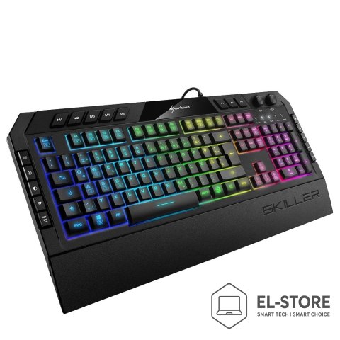 Trust Klawiatura gamingowa Sharkoon Skiller SGK5 USB QWERTZ Niemiecki Czarna