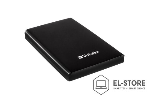 Verbatim Dysk zewnętrzny SLIM SSD USB-C 265GB czarny/USB 3.2/USB-C GEN1