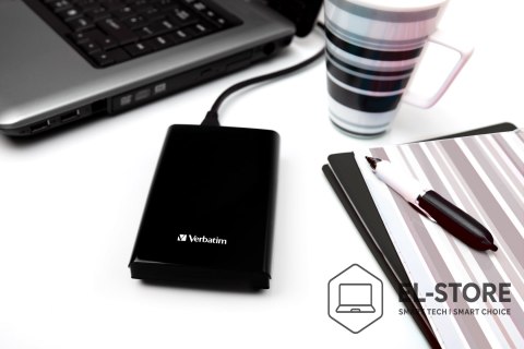 Verbatim Dysk zewnętrzny SLIM SSD USB-C 265GB czarny/USB 3.2/USB-C GEN1