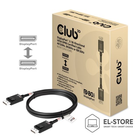 Club 3D CLUB3D CAC-1091 kabel DisplayPort 1,2 m Czarny