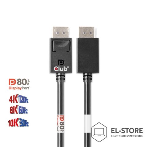 Club 3D CLUB3D CAC-1091 kabel DisplayPort 1,2 m Czarny