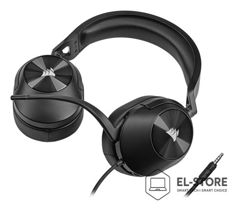 Corsair Corsair HS55 STEREO Zestaw słuchawkowy Przewodowa Ręczny Gaming Węgiel