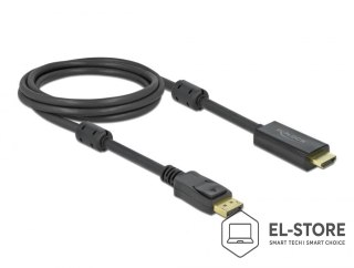 DELOCK DeLOCK Aktywny DisplayPort 1.2 do kabla HDMI 4K 60 Hz 2 m