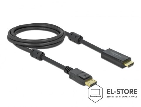 DELOCK DeLOCK Aktywny DisplayPort 1.2 do kabla HDMI 4K 60 Hz 2 m