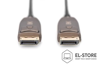 DIGITUS Kabel DP/DP M/M czarny 10m DisplayPort 1.4 Hybrydowy AOC 8K 60Hz UHD