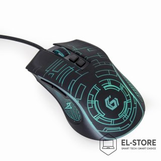 GEMBIRD GEMBIRD GAMINGOWA MYSZ Z PODŚWIETLENIEM RGB USB, CZARNA