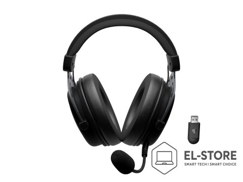 GENESIS GENESIS Toron 706 Zestaw słuchawkowy Przewodowy i Bezprzewodowy Opaska na głowę Gaming USB Type-C Bluetooth Czarny