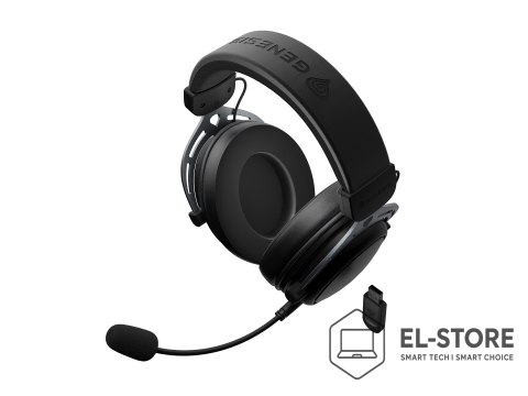 GENESIS GENESIS Toron 706 Zestaw słuchawkowy Przewodowy i Bezprzewodowy Opaska na głowę Gaming USB Type-C Bluetooth Czarny