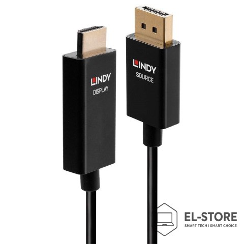 LINDY Lindy 40925 adapter kablowy 1 m DisplayPort HDMI Czarny