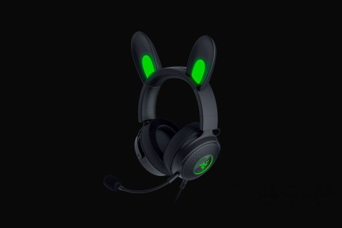 No name Razer Wired, Nauszne, Czarny, Zestaw słuchawkowy do gier, Kraken V2 Pro, Kitty Edition