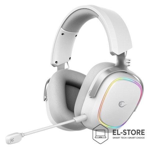 RAMPAGE RAMPAGE SŁUCHAWKI BEZPRZEWODOWE NAUSZNE RETSU BT 2.4G RGB WHITE