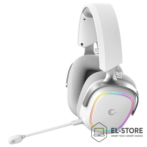 RAMPAGE RAMPAGE SŁUCHAWKI BEZPRZEWODOWE NAUSZNE RETSU BT 2.4G RGB WHITE
