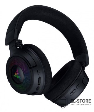 RAZER Razer Kraken V4 Zestaw słuchawkowy Bezprzewodowy Opaska na głowę Gaming USB Typu-A Bluetooth Czarny