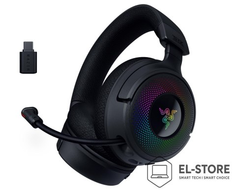 RAZER Razer Kraken V4 Zestaw słuchawkowy Bezprzewodowy Opaska na głowę Gaming USB Typu-A Bluetooth Czarny