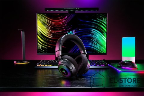 RAZER Razer Kraken V4 Zestaw słuchawkowy Bezprzewodowy Opaska na głowę Gaming USB Typu-A Bluetooth Czarny