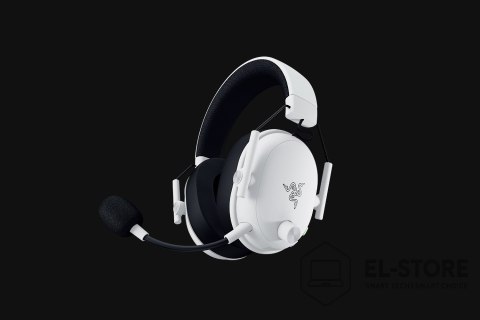 RAZER Zestaw słuchawkowy do gier Razer BlackShark V3 Sieć bezprzewodowa/przewodowa Nauszne Mikrofon Bezprzewodowy Biały