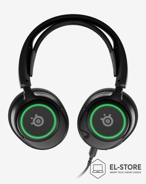 SteelSeries Słuchawki Steelseries Arctis Nova 3 61631 USB Type-C Czarne