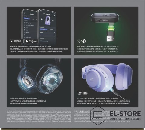 SteelSeries Słuchawki Steelseries Arctis Nova 3X Wireless for Xbox, Levander
