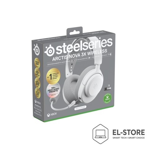 SteelSeries Słuchawki Steelseries Arctis Nova 3X Wireless for Xbox, White