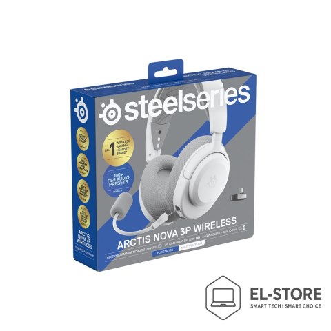 SteelSeries Słuchawki Steelseries Arctis Nova 3P BT (61687) Białe