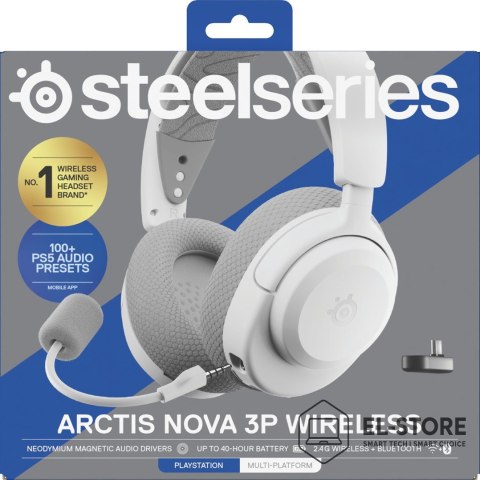SteelSeries Słuchawki Steelseries Arctis Nova 3P BT (61687) Białe