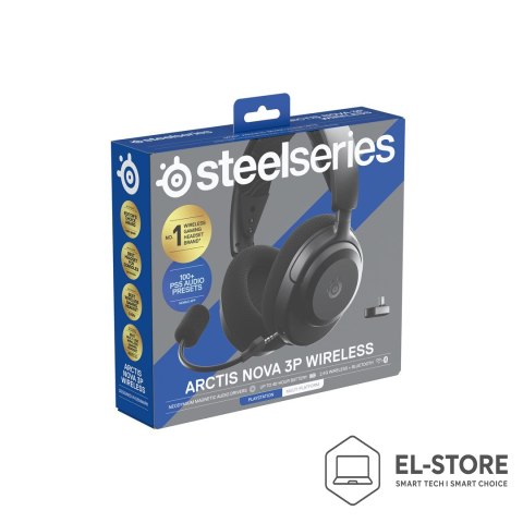 SteelSeries Słuchawki Steelseries Arctis Nova 3P Wireless for Playstation, Black