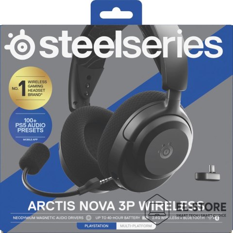 SteelSeries Słuchawki Steelseries Arctis Nova 3P Wireless for Playstation, Black