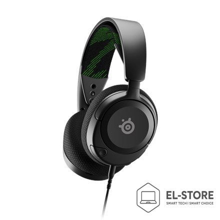 SteelSeries Steelseries ARCTIS NOVA 1X Zestaw słuchawkowy Przewodowa Opaska na głowę Gaming Czarny, Zielony