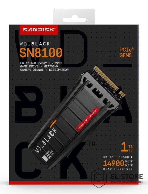 WD Western Digital Black SN8100 1 TB M.2 PCI Express 5.0 NVMe TLC 3D NAND
